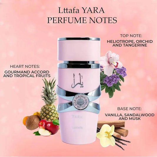 Lattafa Yara perfume | Eau De Parfum - 100ml (3.4 fl oz) For Women